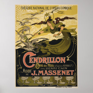 O Cendrillon de Jules Massenet do poster de Emile