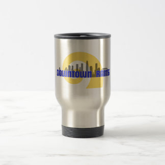 O centro força a caneca de viagem