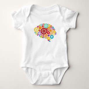 O cérebro alinha o t-shirt