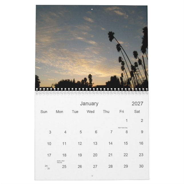 o céu é grande no calendário de pasadena 2011 (Jan 2027)