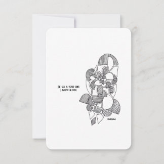 O céu é o limite, eu acredito em você - Cartão pla