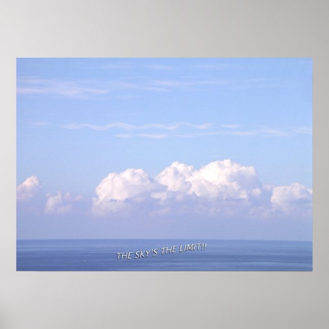 "O Céu é o Limite" Poster (Frente)