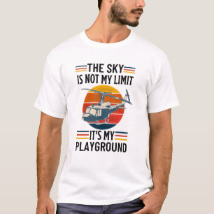 O céu não é meu limite. É minha camisa de camiseta