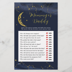 O céu noturno sobre a Mamãe ou jogos de Pai