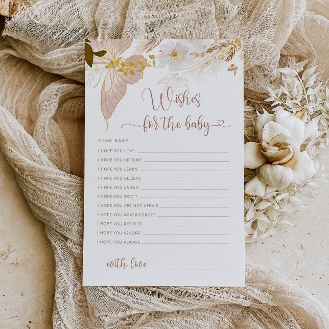 O chá de fraldas da borboleta Boho deseja um bebê (Criador carregado)