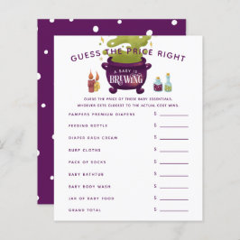 O Chá de fraldas da Bruxa de Caldeirão adivinha o 