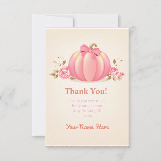 O chá de fraldas De Cartões de agradecimentos Da P (Frente)