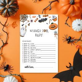 O Chá de fraldas de Halloween deseja o jogo do beb