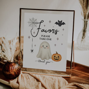 O Chá de fraldas De Halloween Favorece O Folheto O