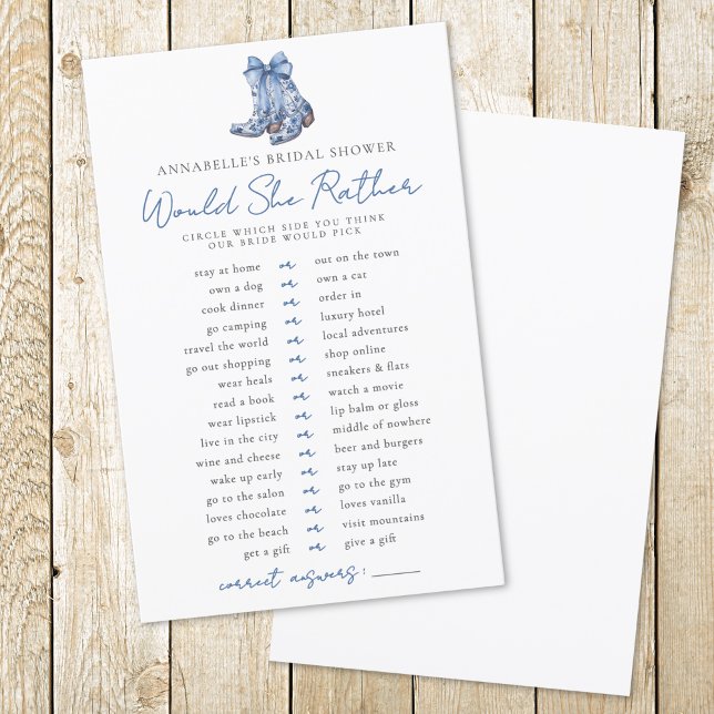 O Chá de panela de cowboy Arco da Preferencialment (Would Rather Country Bow Cowboy Bridal Shower)