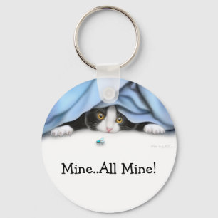 O chaveiro do gato do caçador da mosca