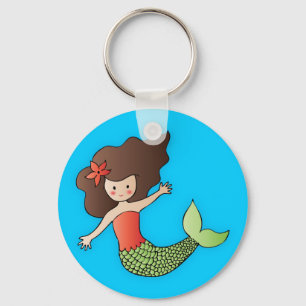 O chaveiro pequeno da sereia