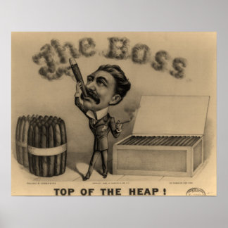 O Chefe! Impressão de fumante de cigarro