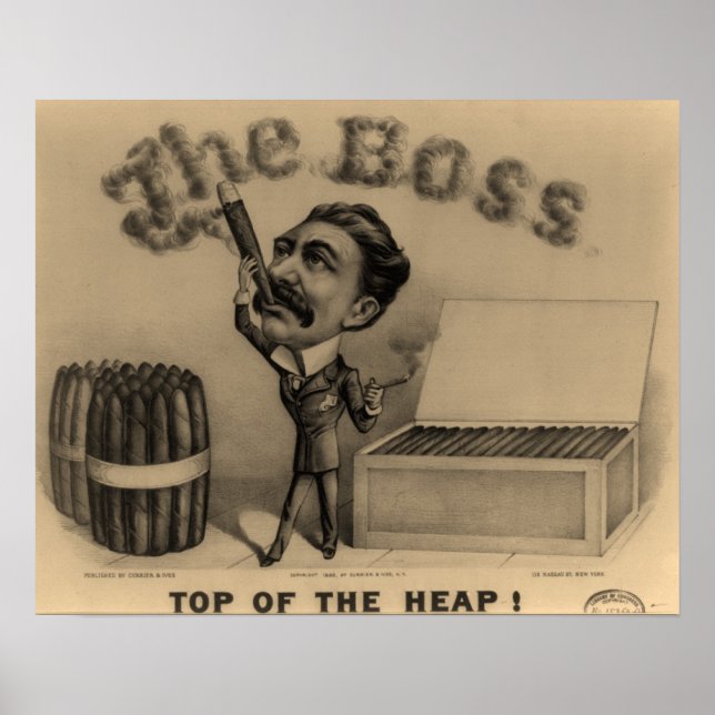 O Chefe! Impressão de fumante de cigarro (Frente)