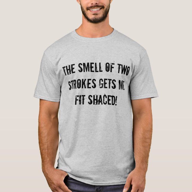"O cheiro t-shirt de Sledders.com de dois cursos" (Frente)
