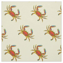 O Chesapeake vermelho pequeno Crabs o tecido
