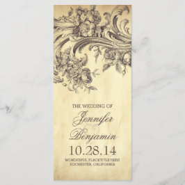 O Chic Vintage floresce programas de casamento