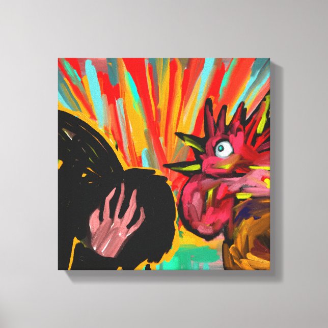 O Choro do Galo - Arte da Parede da Canvas Cristã (Frente)