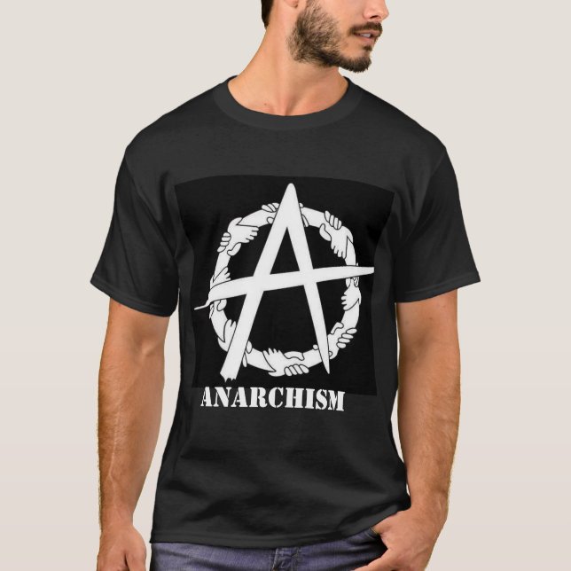 o círculo-um do anarquismo entrega o t-shirt (Frente)