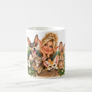 O Clube das Orelhas Grandes   Caneca de Café Engra