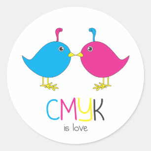 o cmyk é etiqueta do amor