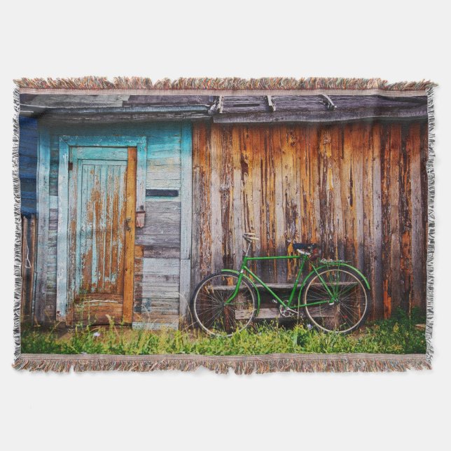 O Cobertor de Lançamento 1 da Bicicleta Verde (Frente)