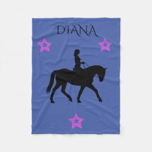 O cobertor de pelúcia personalizado de azul-de-cav