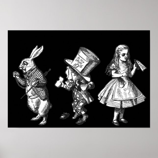 O Coelho, o Ódio e a Poster Alice Wonderland (Frente)