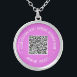 O Colar de Texto Personalizado do Código QR Escolh<br><div class="desc">Escolha Cores e Fontes - Design Seus Próprios Colares Personalizados com Informações de Verificação de Código QR e Presente de Colar Moderno de Texto Personalizado - Adicione Seu Código QR - Imagem ou Logotipo - Foto / Texto - Nome ou Texto Personalizado - Redimensionar e Mover ou Remover / Adicionar...</div>