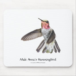 O colibri Mousepad de Anna masculina