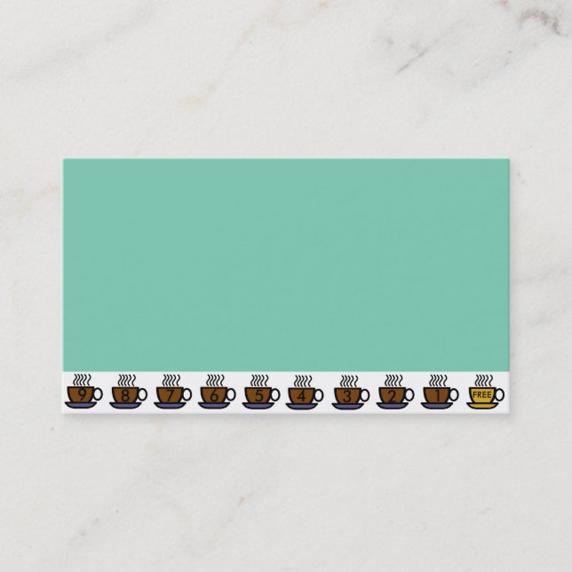 O comprar 9 da casa do café obtem o 10o cartão de (Frente)