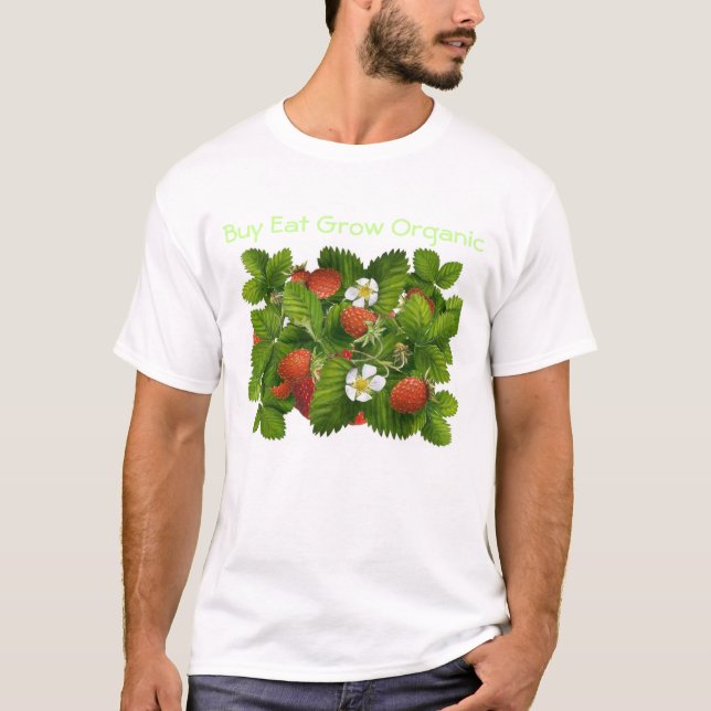 O comprar come cresce a camisa orgânica dos homens (Frente)