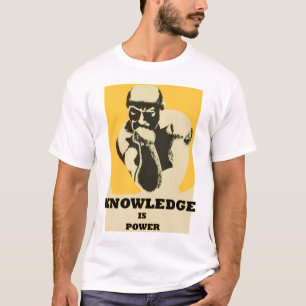 O conhecimento do vintage é t-shirt do poder