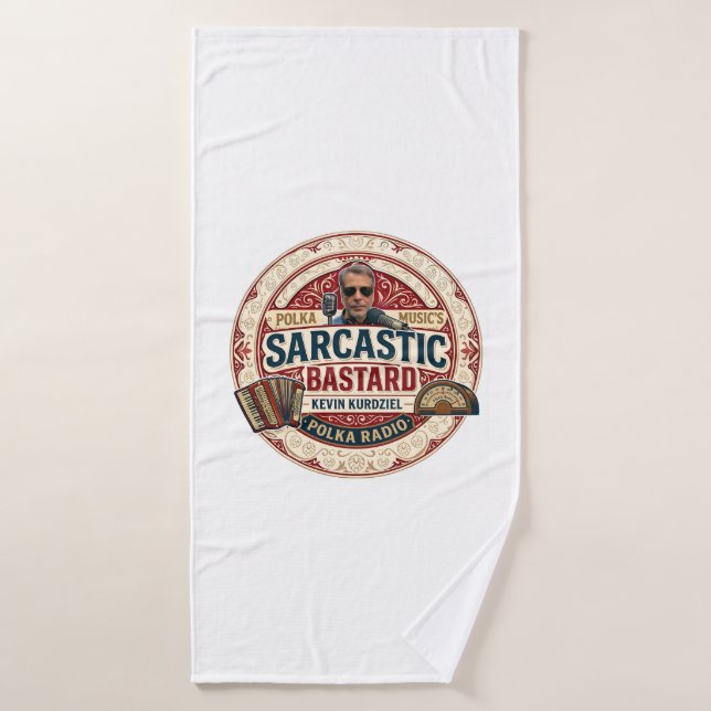 O Conjunto de Toalhas Sarcastic Bastard (Toalha de Banho)