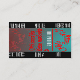 O Conselho do cartão de visita de 13 membros