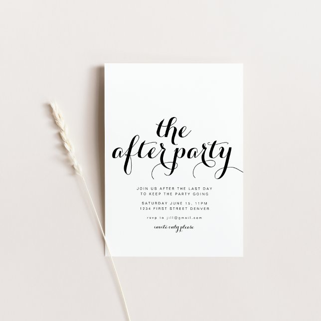 O Convite À Noite Do Casamento De Depois Da Festa (Criador carregado)