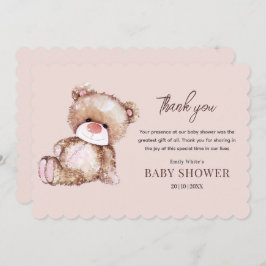 O Convite Ao Chá de fraldas Do Urso De Teddy Pode