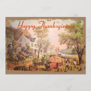 O convite da acção de graças da colheita dos