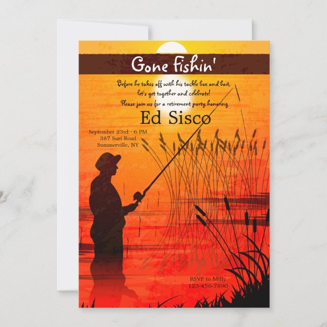 O convite da coisa do carretel (Frente)