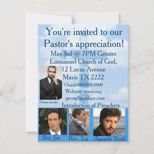 O convite da igreja personaliza (Frente)