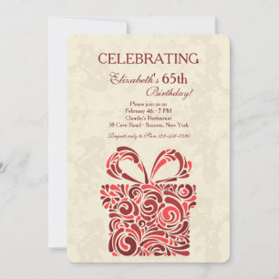 O Convite de aniversário atual