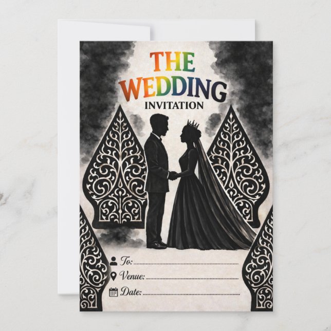 O convite de casamento  (Frente)