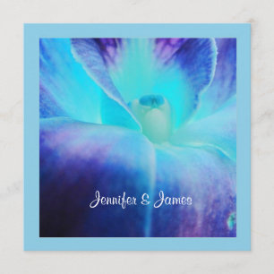 O Convite De Casamento Da Orquídea Azul