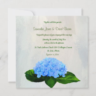 O Convite De Casamento Personalizado Da Hydrangea 