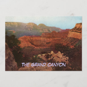 O convite de festas do Grand Canyon