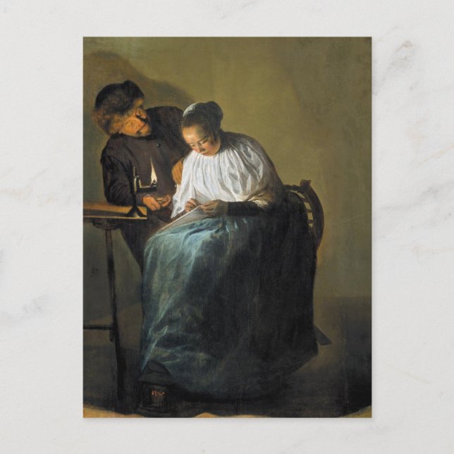 O Convite de Judith Leyster Cartão Postal (Frente)