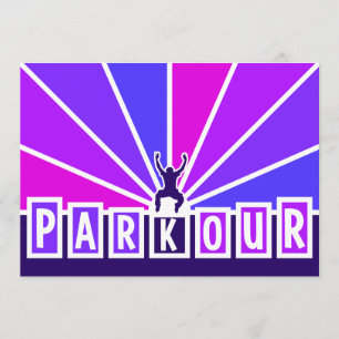 O convite de PARKOUR, personaliza