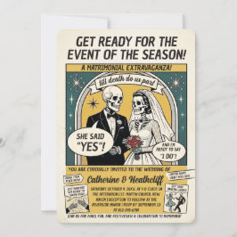 O Convite do Comicon Wedding Gazette