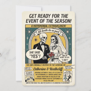 O Convite do Comicon Wedding Gazette