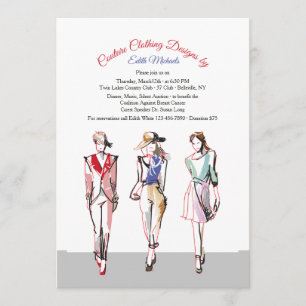 O convite do desfile de moda da pista de decolagem